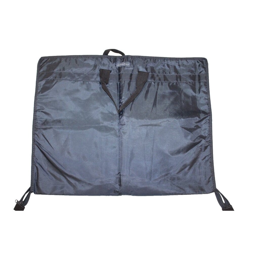 SUITSUPPLY Mens Garment Bag Blue Zipped Clothes Pockets Storage Wardrobe Logo